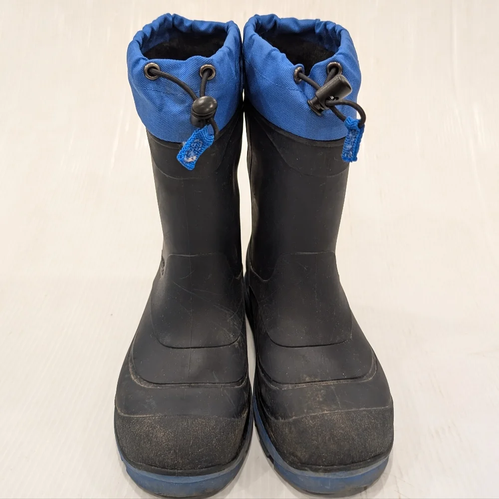 KAMIK youth kids pull-on insulated rubber boots winter boots size 4